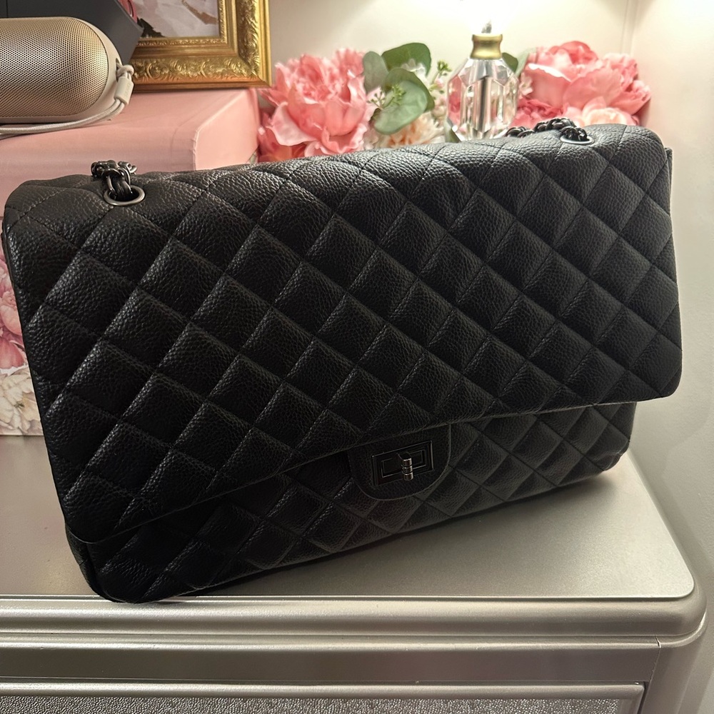 Black Quilted Leather Bag